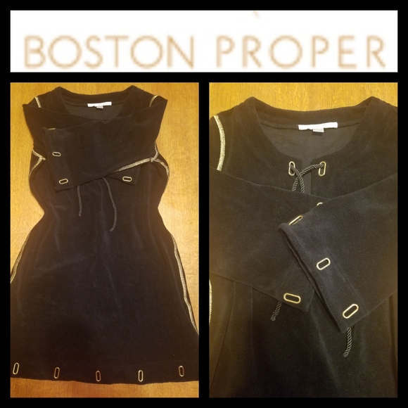Boston Proper Tops - Boston Proper Black & Gold